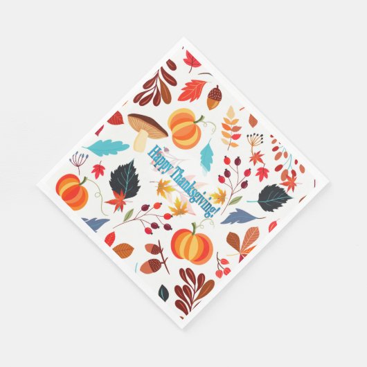 Herfst vindt Happy Thanksgiving fijn Servet (Hoek)