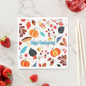 Herfst vindt Happy Thanksgiving fijn Servet (Insitu)