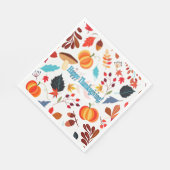 Herfst vindt Happy Thanksgiving fijn Servet (Hoek)