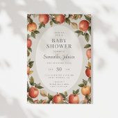 Herfst Vintage Appel Baby Shower Kaart
