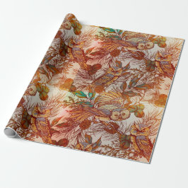Herfst vintage najaar cadeaupapier