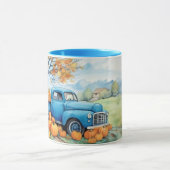 Herfst Vintage Pick-up en Pompoenen Mok (Midden)