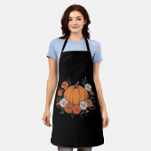 Herfst Vintage Pompoen Herfst Kerstmis Schort (Gedragen)