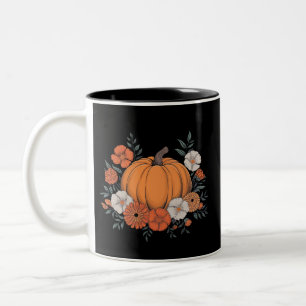 Herfst Vintage Pompoen Herfst Kerstmis Tweekleurige Koffiemok