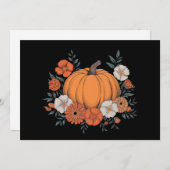 Herfst Vintage Pompoen Herfst Thanksgiving Feestdagenkaart (Voorkant / Achterkant)