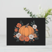 Herfst Vintage Pompoen Herfst Thanksgiving Feestdagenkaart (Staand voorkant)