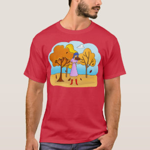 Herfst Viool Meisje T-shirt