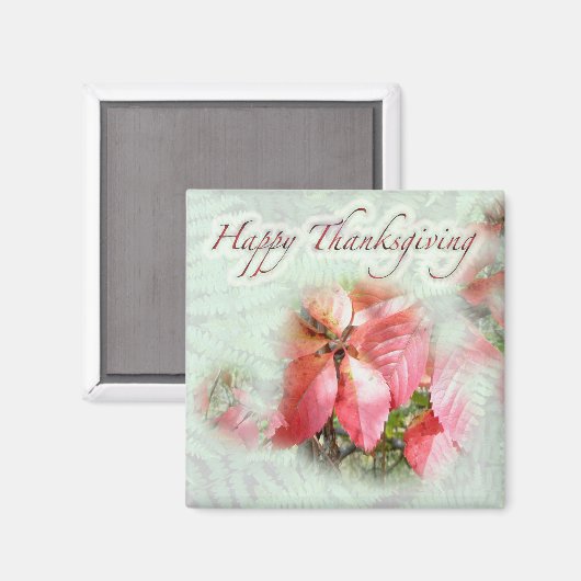 Herfst Virginia Creeper Thanksgiving Magnet (Voorkant / Achterkant)
