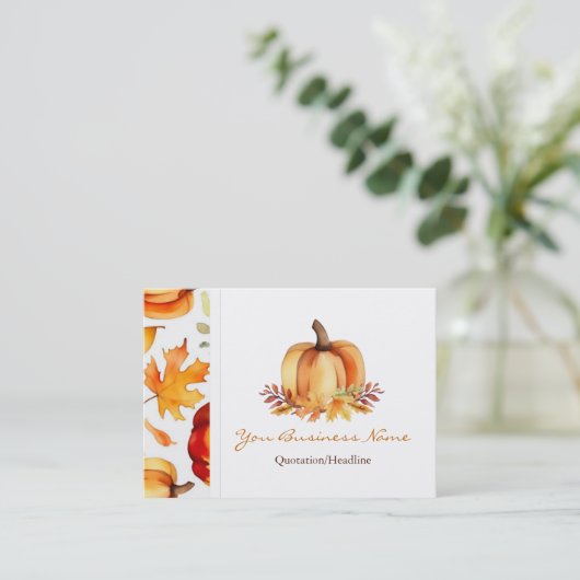 Herfst Visitekaartje (Staand voorkant)