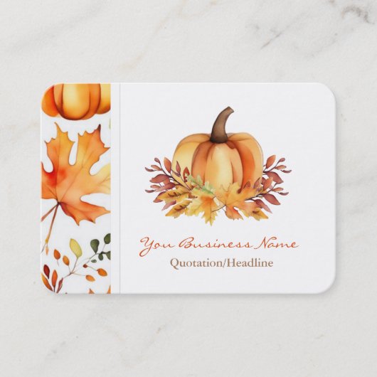 Herfst Visitekaartjes (Voorkant)