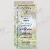 Herfst Vista bruiloft programma Programmakaart (Voorkant / Achterkant)