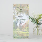 Herfst Vista bruiloft programma Programmakaart (Staand voorkant)