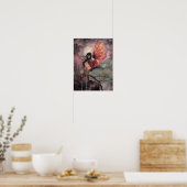 Herfst Vlam Fantasie Sprookjes Kunst Poster (Keuken)