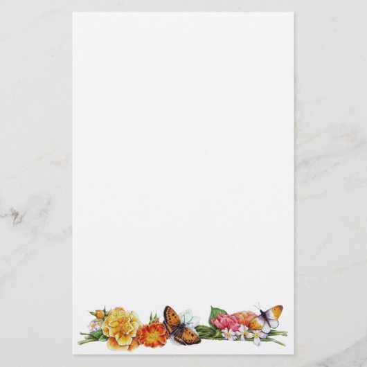 herfst vlinderbriefpapier briefpapier (Voorkant)