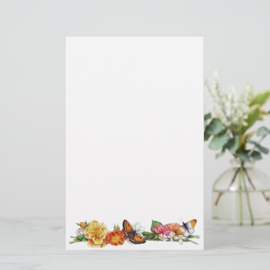 herfst vlinderbriefpapier briefpapier (Staand voorkant)