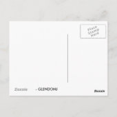 Herfst vloeibaar ambergeel briefkaart (Achterkant)