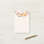 herfst voel elegant flormonogram post-it® notes (Op bureau)