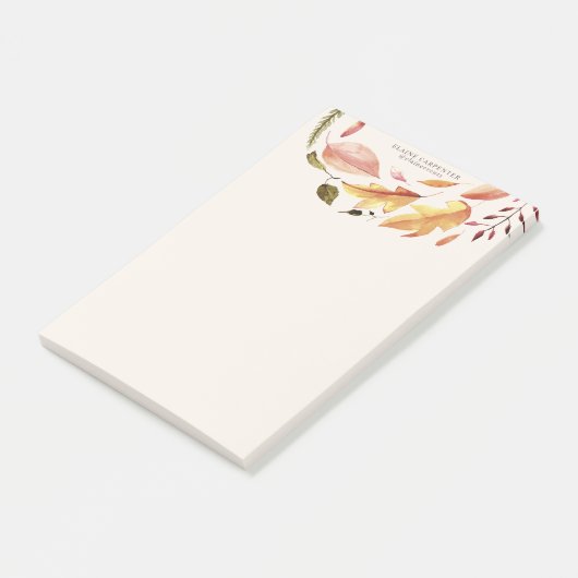 herfst voel elegant flormonogram post-it® notes (Schuin)