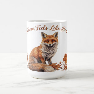 Herfst voelt als thuis vos koffiemok
