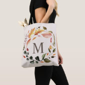 herfst voelt elegant met baarmoedermonogram tote bag (Dichtbij)
