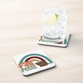 HERFST VOELT herfstregenboog Bier Onderzetter (Rechterzijde)