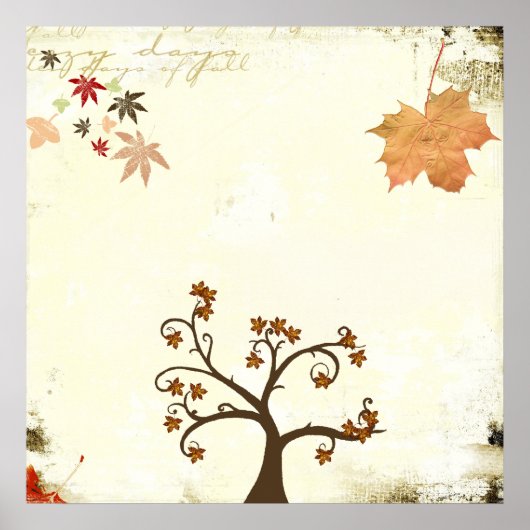 herfst voelt poster (Voorkant)