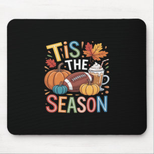 Herfst Voetbal Herfst Pompoen Koffie Liefhebber Muismat
