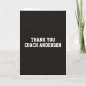 Herfst Voetbal Kaarten Dank Coach Van Het Team (Achterkant)