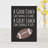 Herfst Voetbal Kaarten Dank Coach Van Het Team (Gele Bloem)