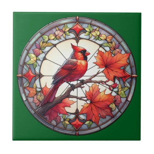 Herfst Vogel Keramische Tegel Tegeltje (Voorkant)
