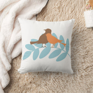 Herfst vogels kussen