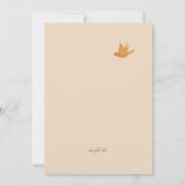 Herfst Vogels Uitnodiging (Achterkant)