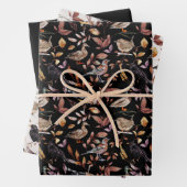 Herfst vogeltrekpaard inpakpapier vel (In situ)