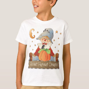 Herfst Vogelverschrikker Zoete Oogst Dromen T-shirt
