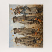 Herfst vogelverschrikkers puzzel (Verticaal)