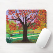 Herfst voor de herfst van mousepad muismat (Met muis)