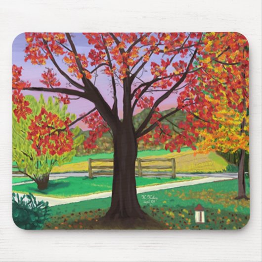 Herfst voor de herfst van mousepad muismat (Voorkant)