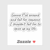 Herfst voor de verkeerde persoon - Spicy Life Humo Sticker (Vel)