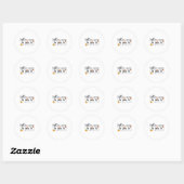 Herfst voor een geweldig boek lezen Interventionis Ronde Sticker (Vel)