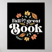 Herfst voor een groot boek lezen Librarian Autumn  Poster (Voorkant)
