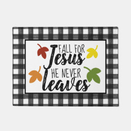 Herfst voor Jesus Black Buffalo Pset Farmhouse Doo Deurmat