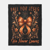 Herfst voor Jesus Fleece Blanket Deken (Voorkant)