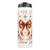 Herfst voor Jesus Thermal Tumbler Thermosbeker (Voorkant)