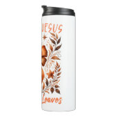 Herfst voor Jesus Thermal Tumbler Thermosbeker (Geroteerd rechts)