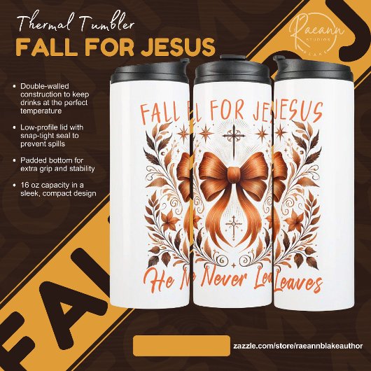 Herfst voor Jesus Thermal Tumbler Thermosbeker