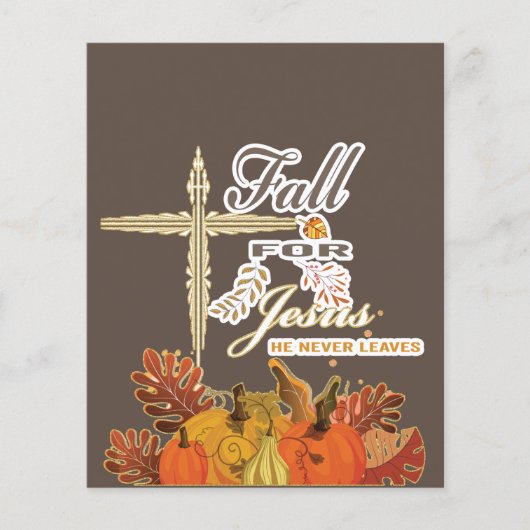 Herfst voor Jezus die hij nooit verlaat. Flyer (Voorkant)