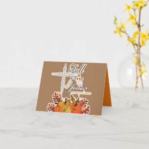 Herfst voor Jezus die hij nooit verlaat.   Kaart