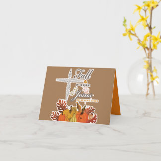 Herfst voor Jezus die hij nooit verlaat. Kaart