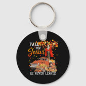 Herfst voor Jezus die hij nooit verlaat - kruisjez Sleutelhanger (Voorkant)
