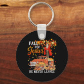 Herfst voor Jezus die hij nooit verlaat - kruisjez Sleutelhanger (Voorkant)